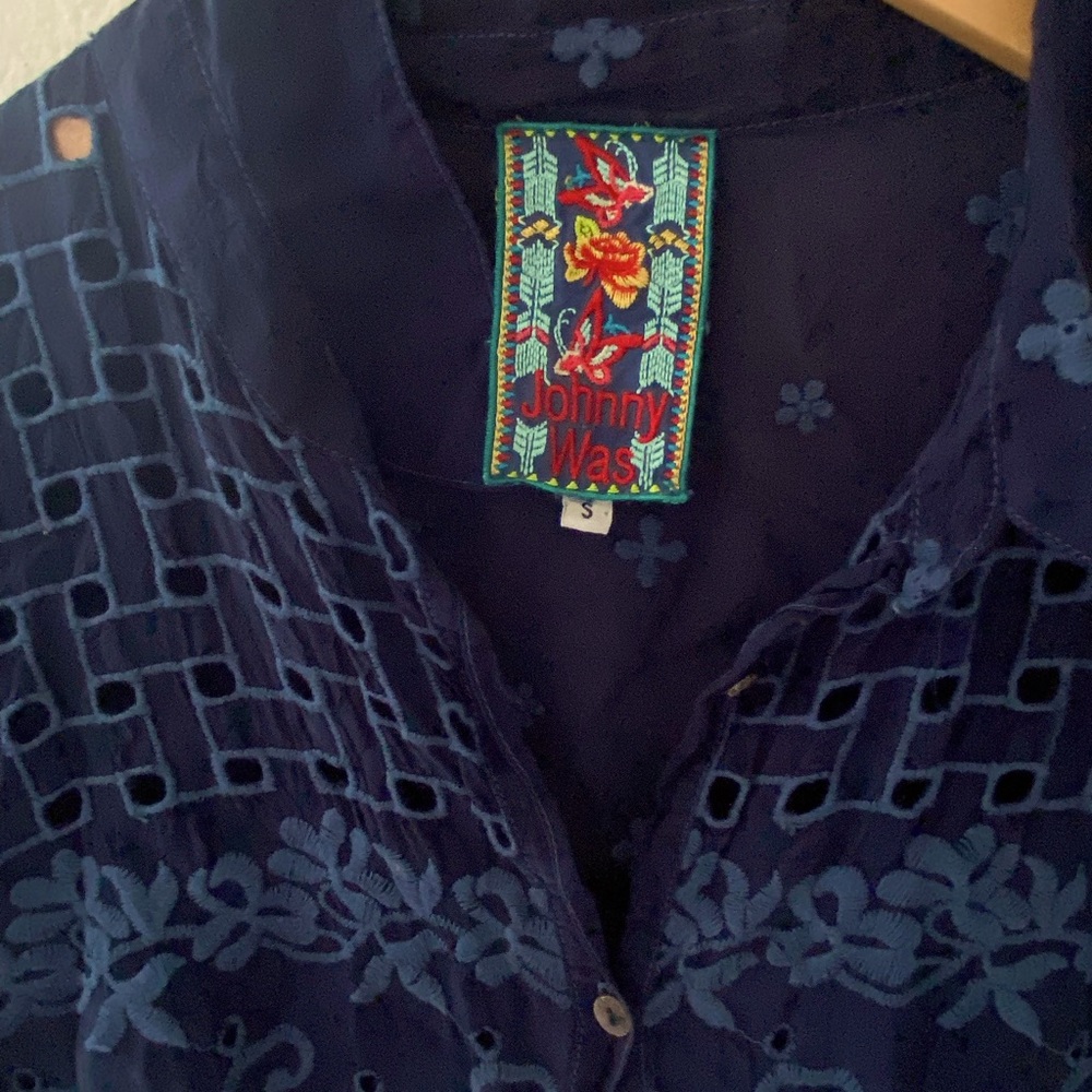 JOHNNY WAS NAVY TUNIC